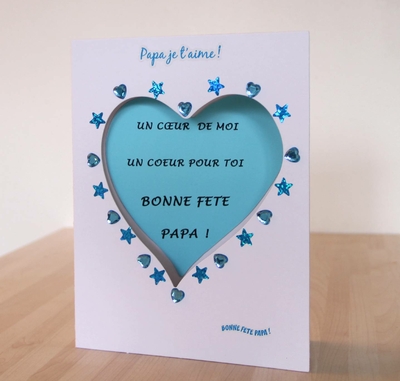 Mignon Fête des Pères Carte-Papa Carte de Vœux-Carte D'anniversaire Pour Papa