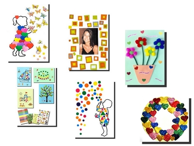 KIT Carte de Vœux -Bonne Année - Gommettes - Loisirs Créatifs/Kits Créatifs  Enfants - MaGommette